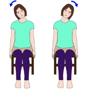首伸ばしストレッチ①
