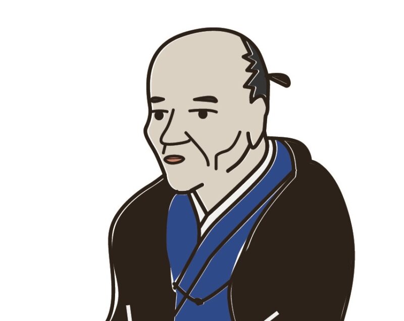 貝原益軒のイメージイラスト