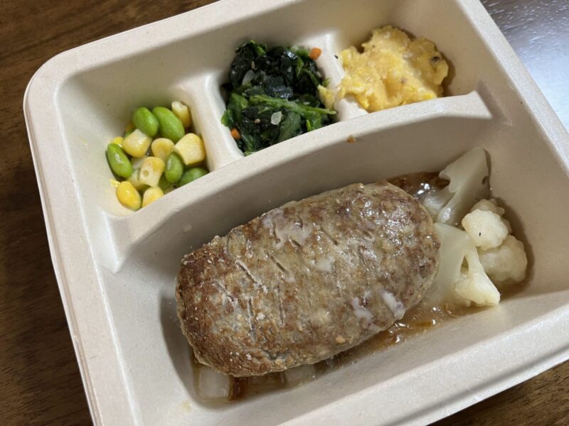 noshオニオングリルハンバーグを温めたあと