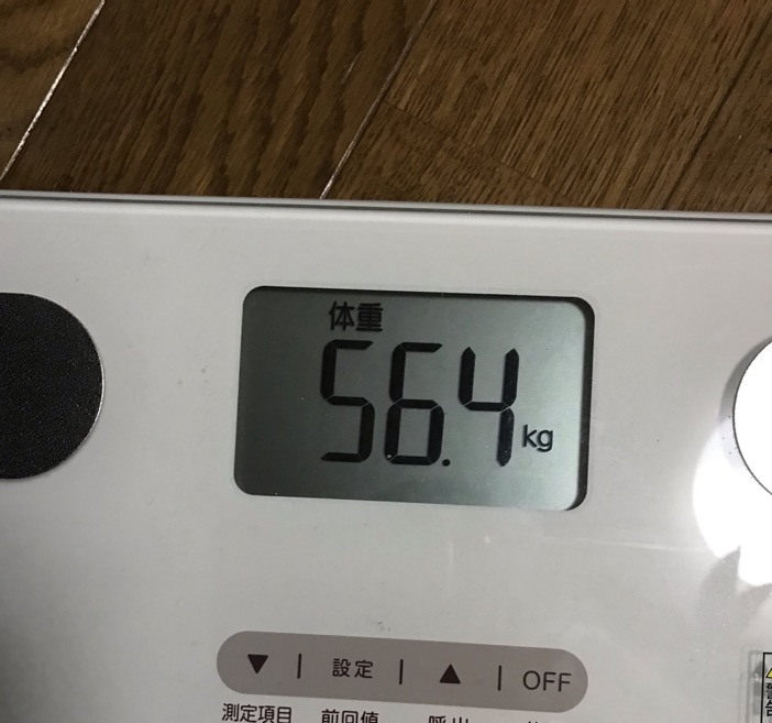 体重 2024年5月　56.4kg