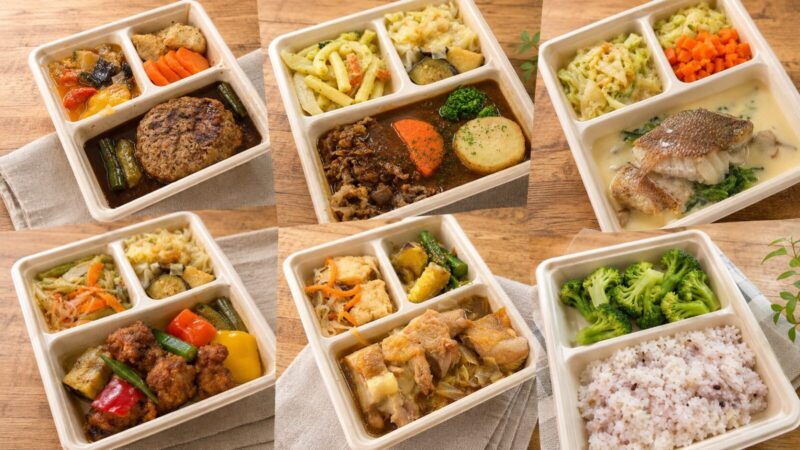 デリピックスのお試しセット5食と雑穀ごはんを食べ比べたレビュー画像