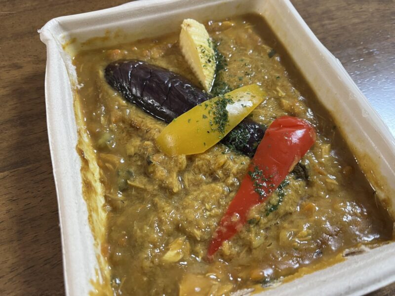 デリピックス：サバのマイルドカレーを温めたあと