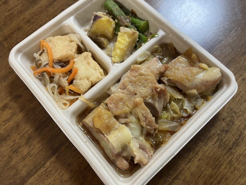 デリピックス：鶏のローストジンジャーソースを温めたあと